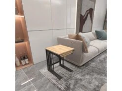 Set De 3 Tables D'appoint Jakobstad Gigognes Noir Effet Bois [en.casa] -Deco.fr Soldes Boutique table basse 9513599