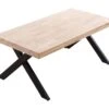 Table Basse Relevable En Bois Et Métal Coloris Chêne Nordique Noir - Longueur 120 X Profondeur 66 X Hauteur 47-62 Cm -Deco.fr Soldes Boutique table basse 9830495
