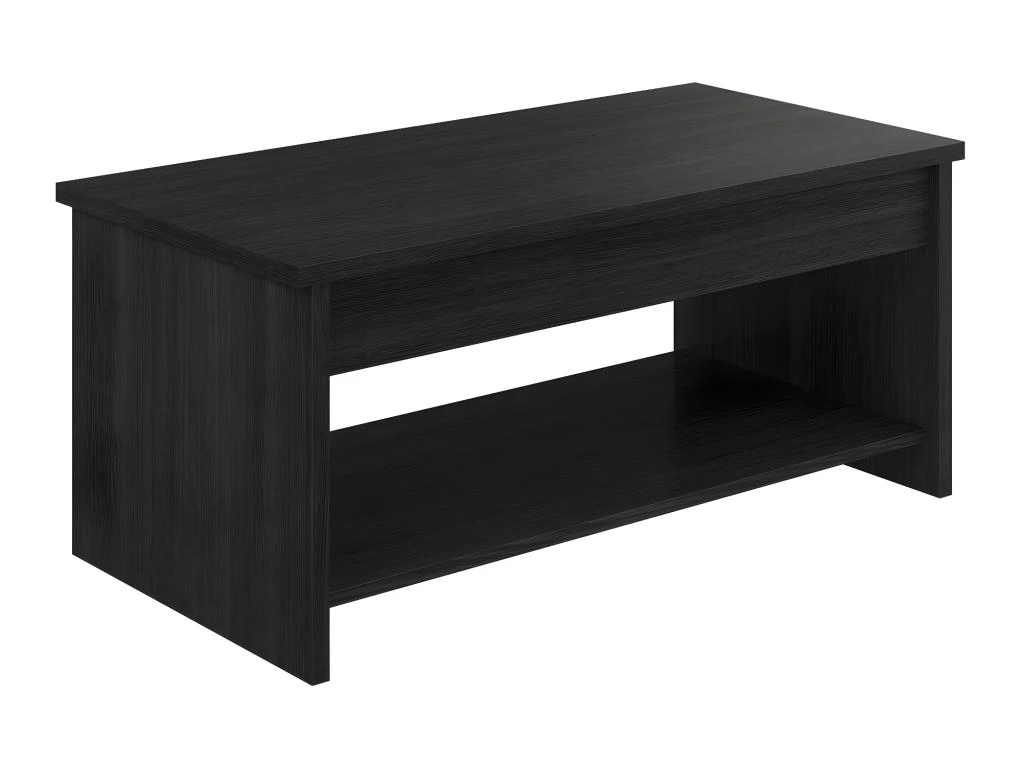 Table Basse Avec Plateau Relevable Coloris Gris En Mélamine -Longueur 100 X Profondeur 50/72 X Hauteur 40/55 Cm 3 Table Basse Avec Plateau Relevable Coloris Gris En Mélamine -Longueur 100 X Profondeur 50/72 X Hauteur 40/55 Cm – Image 3