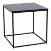 HARALD - Bout De Canapé Carré Acier Et Aspect Bois Noir 11 HARALD - Bout De Canapé Carré Acier Et Aspect Bois Noir -Deco.fr Soldes Boutique table basse 9881873