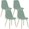 Ensemble De 4 Chaises Vert 44x51x86 -Deco.fr Soldes Boutique table de chevet 13222477