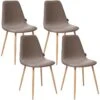 Ensemble De 4 Chaises Marron, 44x51x86 -Deco.fr Soldes Boutique table de chevet 13222521
