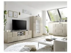 Vitrine 2 Portes Chêne Clair - TICATO 11 Vitrine 2 Portes Chêne Clair - TICATO -Deco.fr Soldes Boutique vitrine 17626057