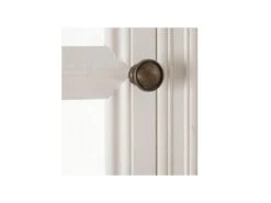 Vitrine 5 Niches Bois/Verre Blanc - CHANTALE -Deco.fr Soldes Boutique vitrine 17626093