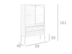 Vitrine De Noyer 3075 ANGEL CERDA -Deco.fr Soldes Boutique vitrine 18427337