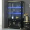 Vitrine 4 Portes Battantes Laque Noir Brillant/Or Ă Led - SEBORGA - L 122 X L 48 X H 203 Cm 12 Vitrine 4 Portes Battantes Laque Noir Brillant/Or Ă Led - SEBORGA - L 122 X L 48 X H 203 Cm -Deco.fr Soldes Boutique vitrine 19823405