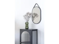 Adelaide - Petit Meuble De Rangement En Verre Et Métal H50cm - Couleur - Noir -Deco.fr Soldes Boutique vitrine 22075097