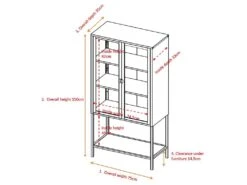 Vitrine En Acier 2 Portes Misha 8 Vitrine En Acier 2 Portes Misha -Deco.fr Soldes Boutique vitrine 22095041
