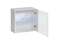 Vitrine Blanche Carrée Suspendue Avec 1 Porte Vitrée Et éclairage LED Inclus. Collection SWITCH. 7 Vitrine Blanche Carrée Suspendue Avec 1 Porte Vitrée Et éclairage LED Inclus. Collection SWITCH. -Deco.fr Soldes Boutique vitrine 22128885