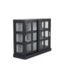Lock Buffet 2 Portes, 6 Compartiments, Noir. -Deco.fr Soldes Boutique vitrine 22152085